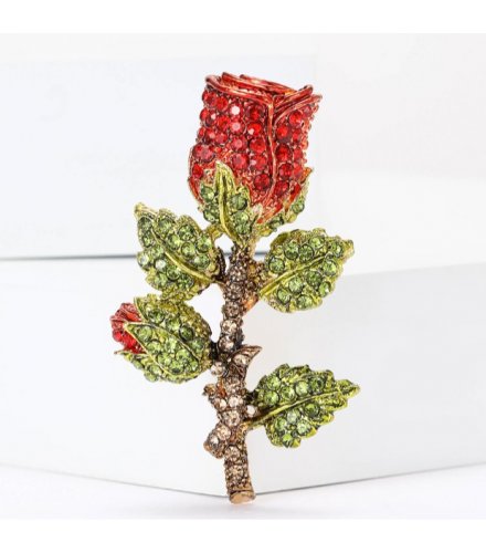 XSB203 - Elegant Rose Saree Brooch